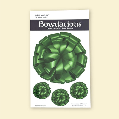 Green Bow - 1 Medium Bow & 3 Seals package