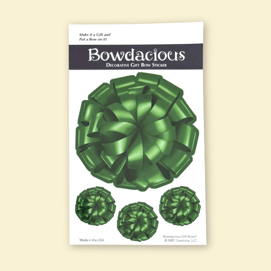 Green Bow - 1 Medium Bow & 3 Seals package