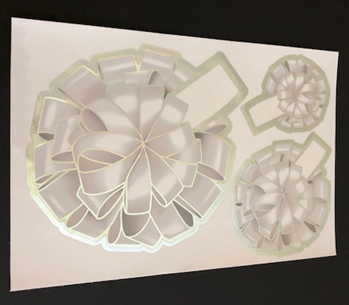 Holiday Blue, White and Gold - 30 Bows