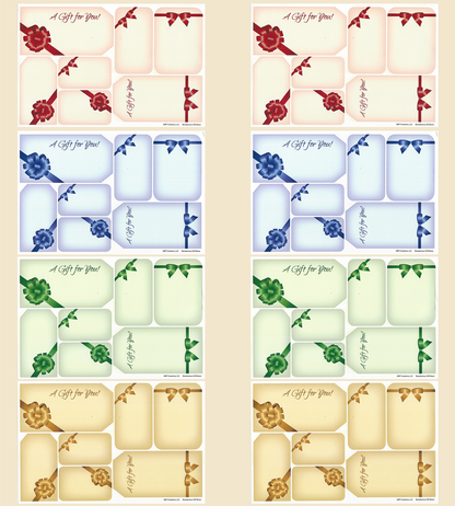 Gift Tag Stickers - 56 pack