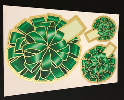 Holiday Red and Green - 30 Bows